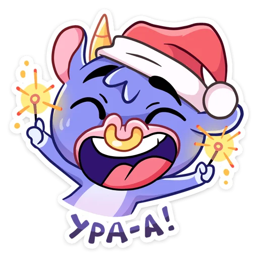 🎆 Стикер «Бычок Билли» для Telegram