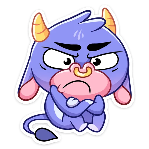 😝 Стикер «Бычок Билли» для Telegram