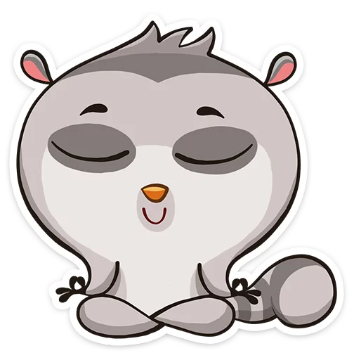 😌 Стикер «Bin the lemur» для Telegram