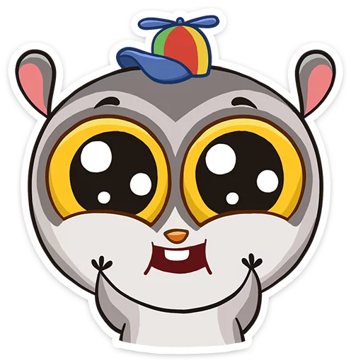 🙄 Стикер «Bin the lemur» для Telegram