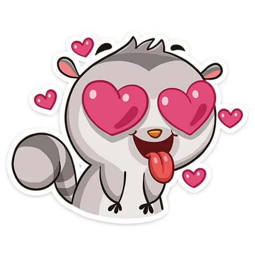 😍 Стикер «Bin the lemur» для Telegram