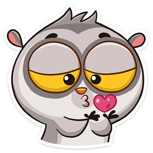 😘 Стикер «Bin the lemur» для Telegram