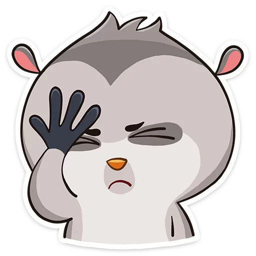 🤦 Стикер «Bin the lemur» для Telegram