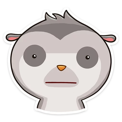😑 Стикер «Bin the lemur» для Telegram