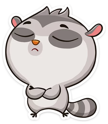 😕 Стикер «Bin the lemur» для Telegram