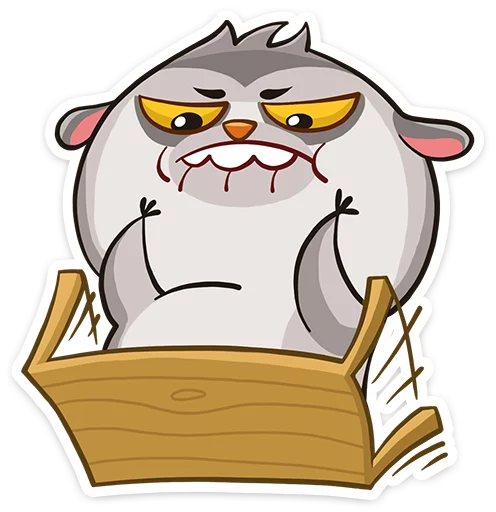👊 Стикер «Bin the lemur» для Telegram