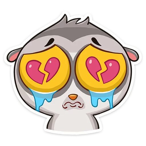 💔 Стикер «Bin the lemur» для Telegram