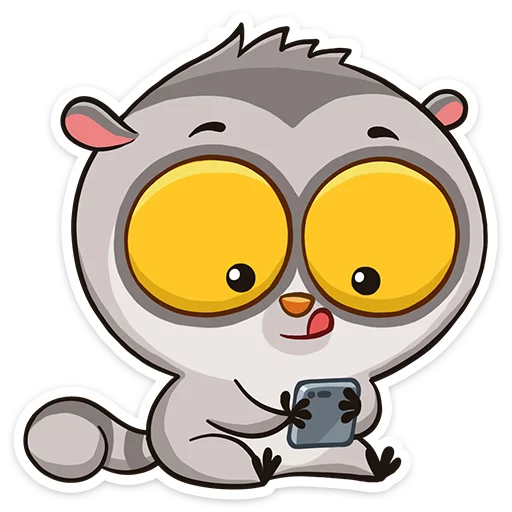 😋 Стикер «Bin the lemur» для Telegram