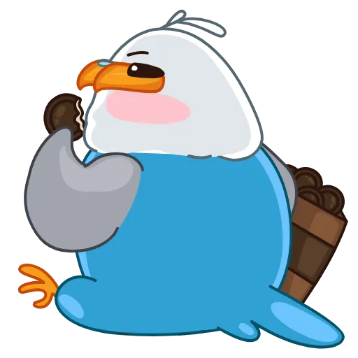 🍪 Стикер «Голубой Птенчик» для Telegram