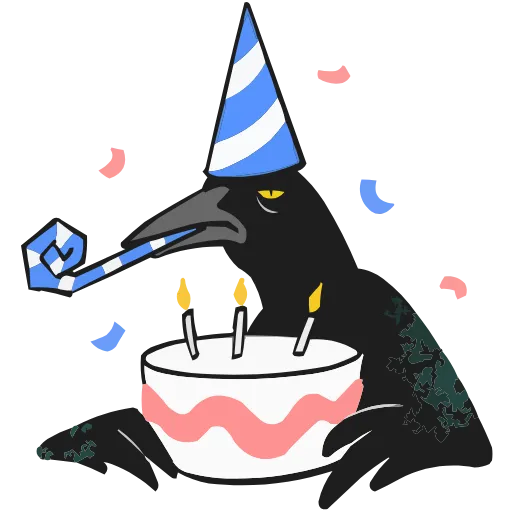 🎂 Эмодзи «Набор эмоджи с Вороном Мороном из ВК в качестве» для Telegram
