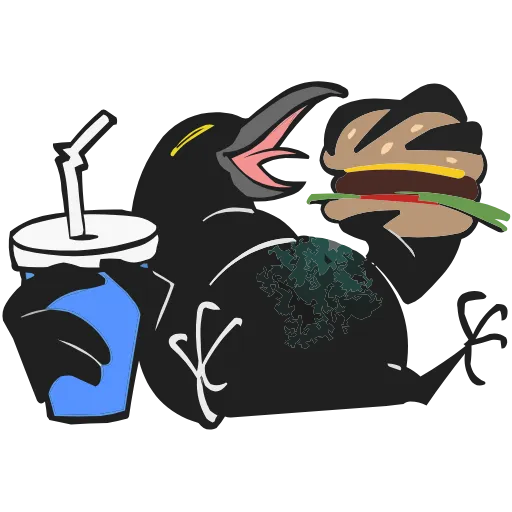 🍔 Эмодзи «Набор эмоджи с Вороном Мороном из ВК в качестве» для Telegram