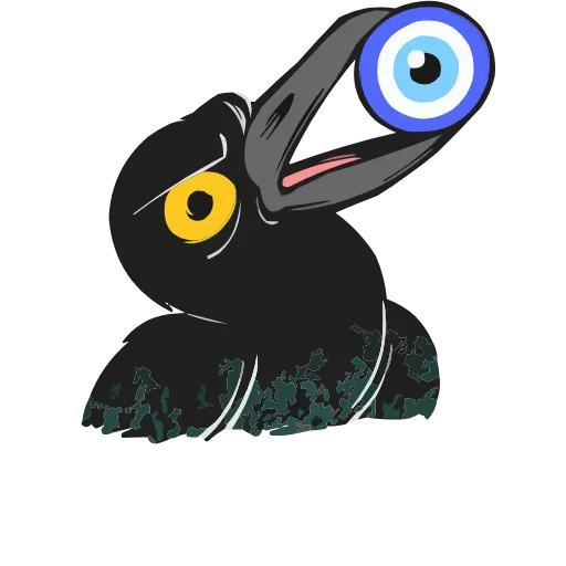 👁 Эмодзи «Набор эмоджи с Вороном Мороном из ВК в качестве» для Telegram