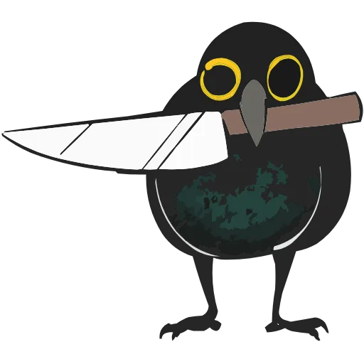 🔪 Эмодзи «Набор эмоджи с Вороном Мороном из ВК в качестве» для Telegram