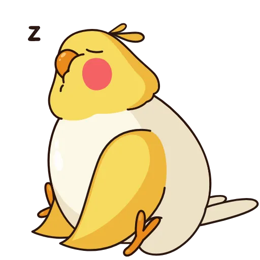 😴 Стикер «Birdie the Parrot» для Telegram