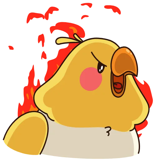 🤬 Стикер «Birdie the Parrot» для Telegram