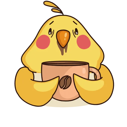 ☕️ Стикер «Birdie the Parrot» для Telegram