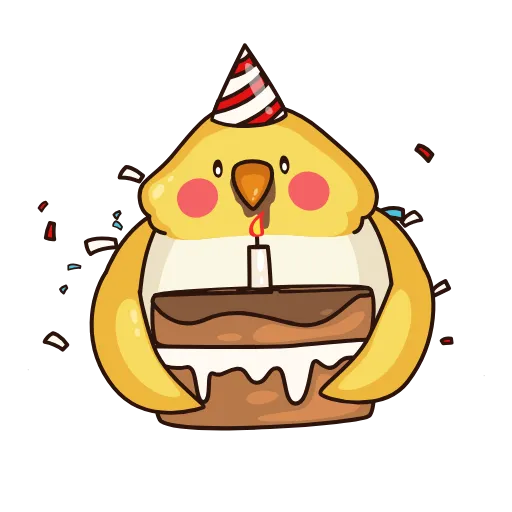 🎂 Стикер «Birdie the Parrot» для Telegram