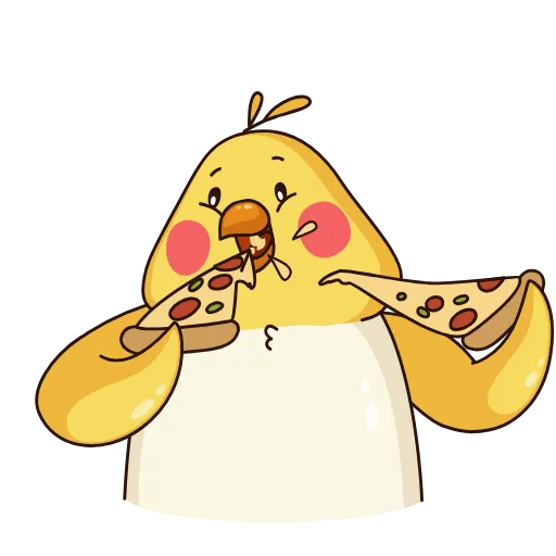 🍕 Стикер «Birdie the Parrot» для Telegram