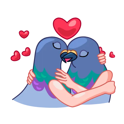 👩‍❤️‍👨 Эмодзи «Birds» для Telegram
