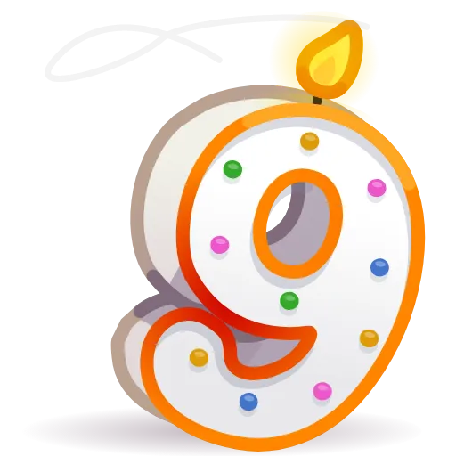 9️⃣ Эмодзи «birthday #cute» для Telegram