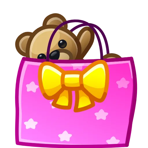 🛍 Эмодзи «birthday #cute» для Telegram