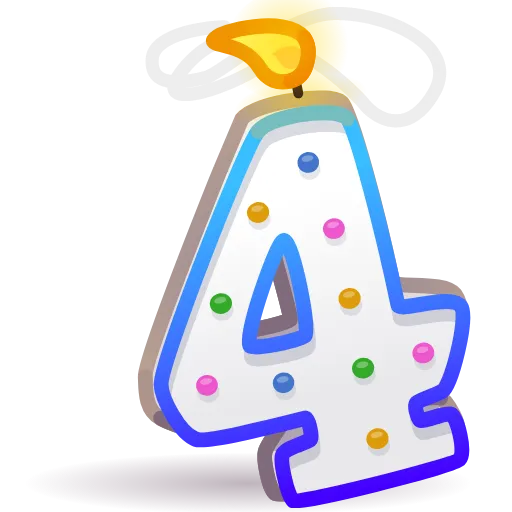4️⃣ Эмодзи «birthday #cute» для Telegram