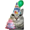 🤩 Эмодзи «С днём рождения #birthday» для Telegram