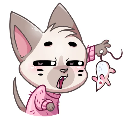 🐭 Стикер «Бисквит в свитере без надписей» для Telegram