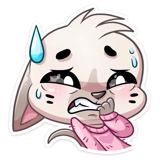 😬 Стикер «Бисквит в свитере без надписей» для Telegram