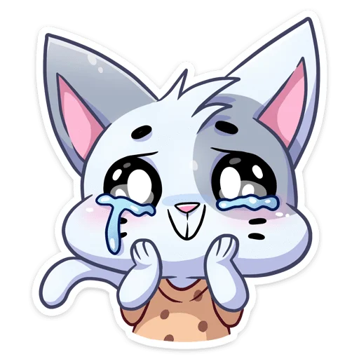 😭 Стикер «Бисквитное печенье без надписей» для Telegram