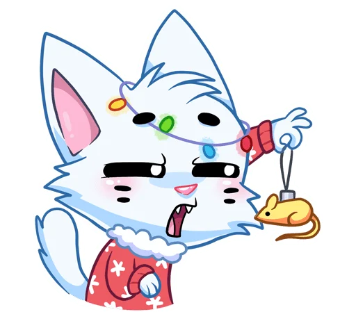 😑 Стикер «Новогодний Бисквит без текста» для Telegram