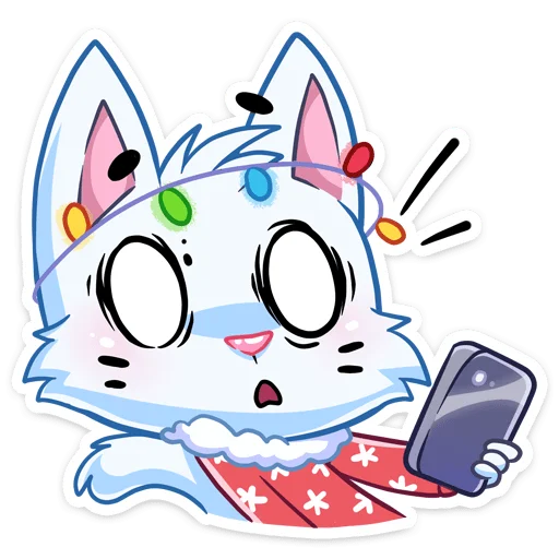 🥺 Стикер «Новогодний Бисквит без текста» для Telegram