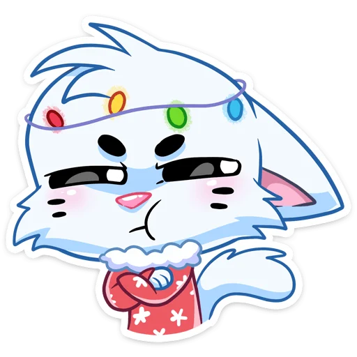😝 Стикер «Новогодний Бисквит без текста» для Telegram