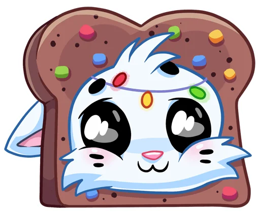 🍞 Стикер «Новогодний Бисквит без текста» для Telegram