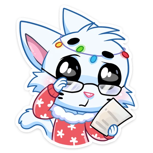🧐 Стикер «Новогодний Бисквит без текста» для Telegram