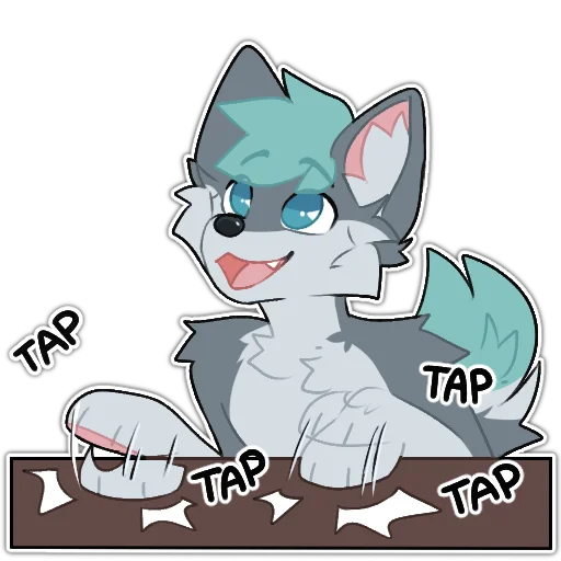 🤩 Стикер «Rix (Wolfdog & Dogzilla)» для Telegram