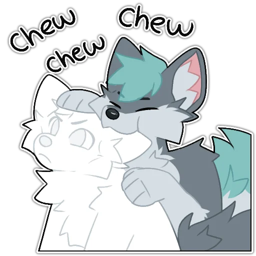 🦴 Стикер «Rix (Wolfdog & Dogzilla)» для Telegram