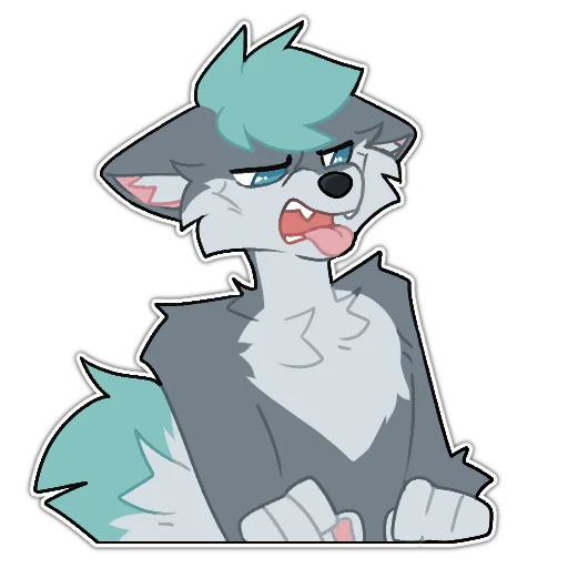 🤮 Стикер «Rix (Wolfdog & Dogzilla)» для Telegram