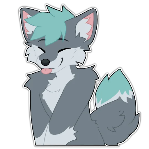 😆 Стикер «Rix (Wolfdog & Dogzilla)» для Telegram