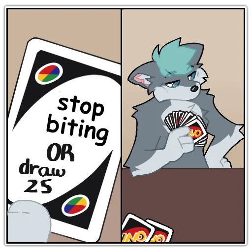 🃏 Стикер «Rix (Wolfdog & Dogzilla)» для Telegram