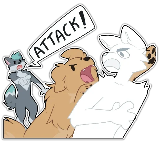 💀 Стикер «Rix (Wolfdog & Dogzilla)» для Telegram