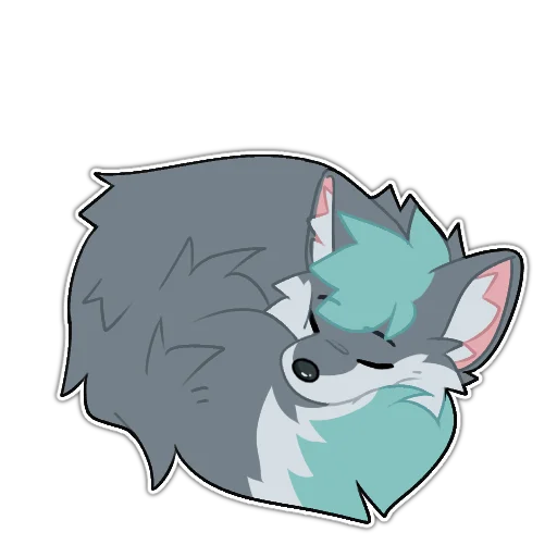 🧈 Стикер «Rix (Wolfdog & Dogzilla)» для Telegram