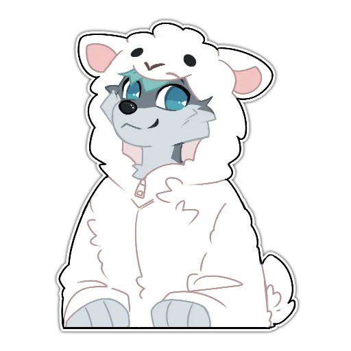 🐏 Стикер «Rix (Wolfdog & Dogzilla)» для Telegram