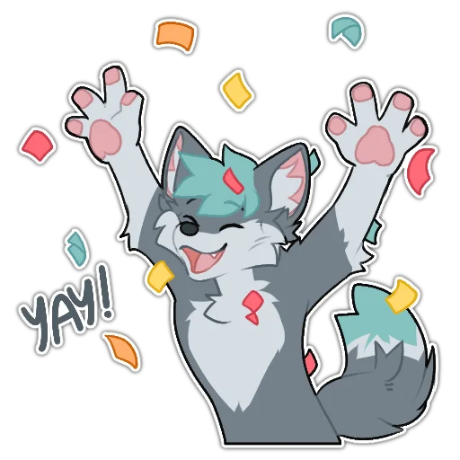 🎉 Стикер «Rix (Wolfdog & Dogzilla)» для Telegram