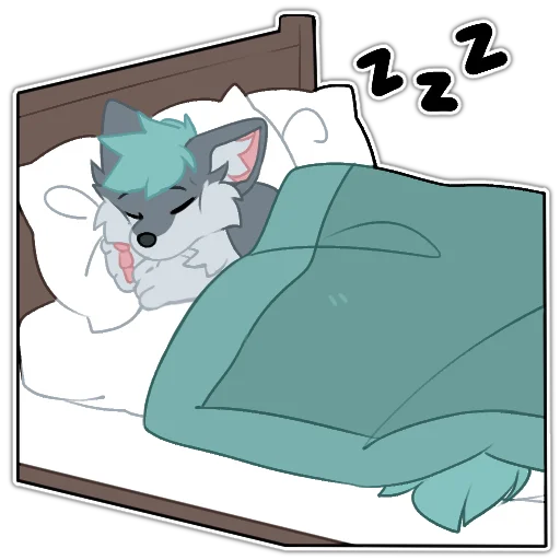 🛌 Стикер «Rix (Wolfdog & Dogzilla)» для Telegram