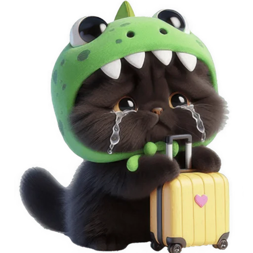 😭 Стикер «Пушистый Стегозавр» для Telegram