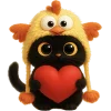 ❤️ Эмодзи «Чикен киса» для Telegram