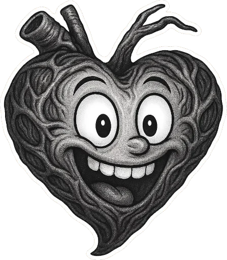 Стикерпак Black heart для Telegram