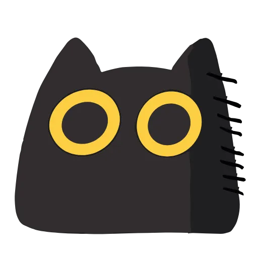 🫥 Эмодзи «Black Kitty» для Telegram