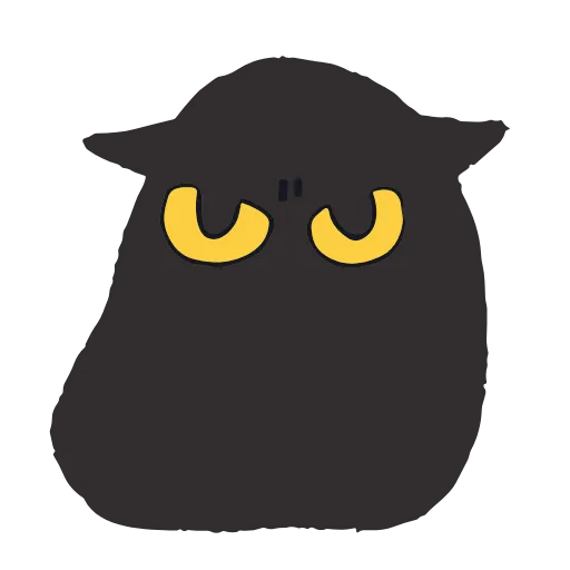 😤 Эмодзи «Black Kitty» для Telegram